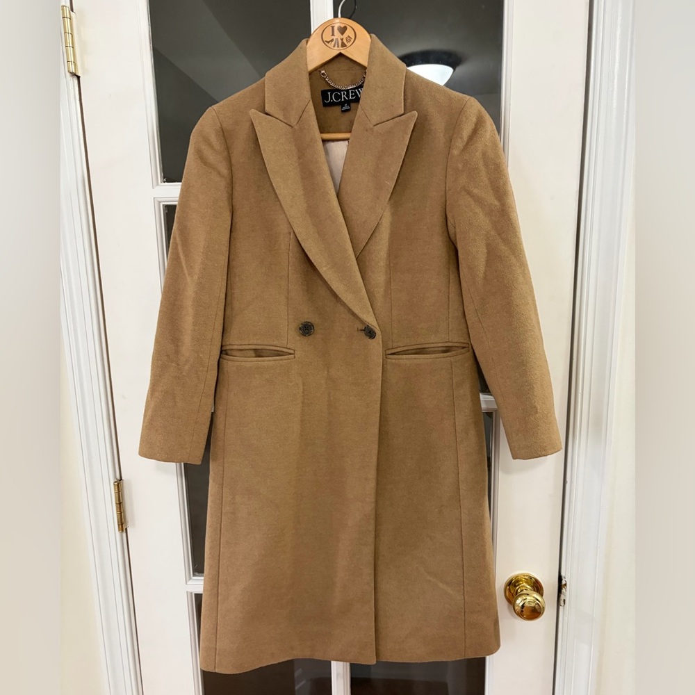 J. Crew Mirabelle Topcoat in Italian Wool Blend - Size 0 Petite
